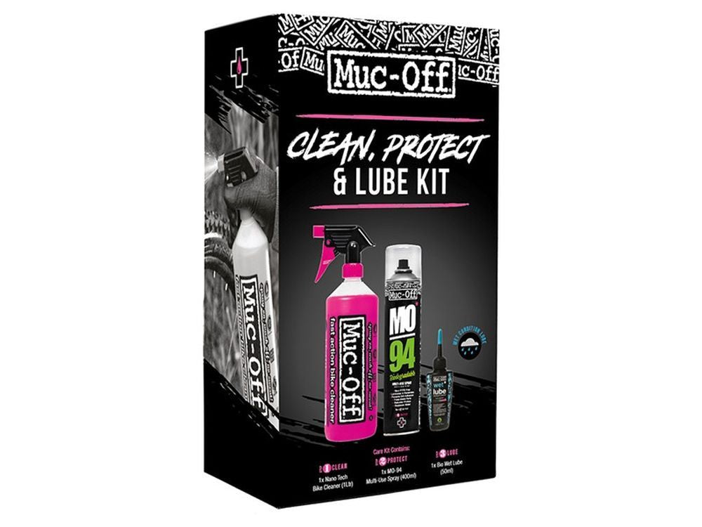 MUC-OFF Wash, Protect and Wet Lube Kit